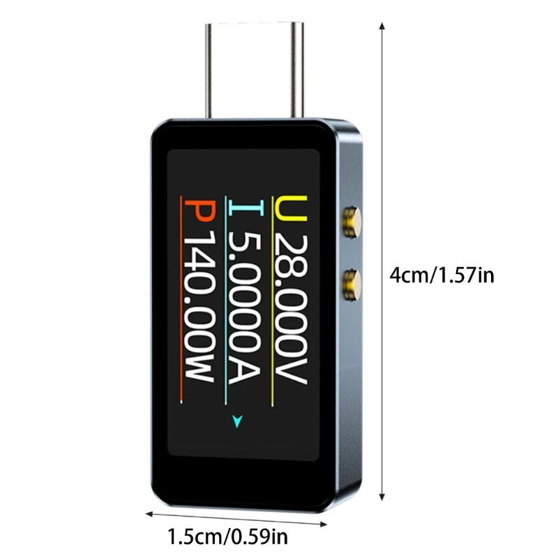 USB Type C Digital Display Voltages and Current Meter PD3.1 Tester for Phone and Computer Charging Detection