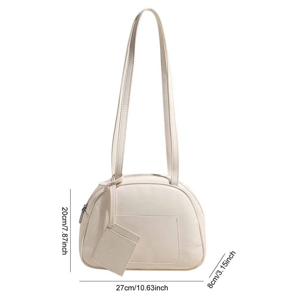 Bolso de hombro de PU para mujer, bolso de moda para axila, bolso de transporte Vintage de gran capacidad, bolso Hobo elegante con múltiples bolsillos, bolso de hombro Retro