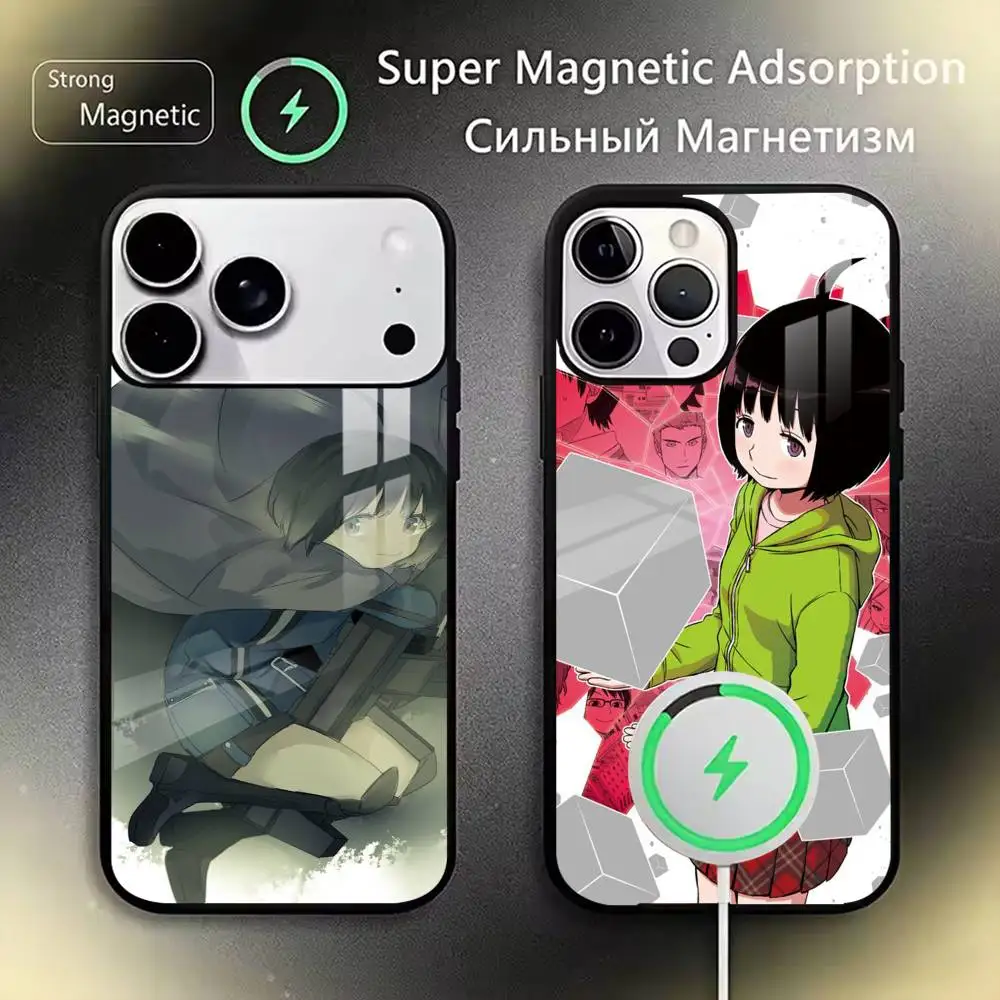 

World Trigger Chika Amatori Phone Case For iPhone17,16,15,14,13,12,11 Plus,Pro Magnetic For Magsafe Wireless Charging