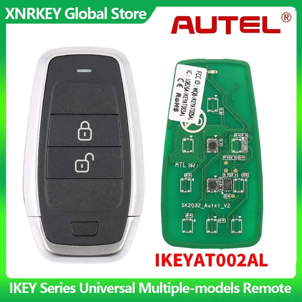 

AUTEL Independent MaxiIM IKEY 2 Buttons Smart Universal Key IKEYAT002AL For Autel IM608 IM608PRO Standard Style