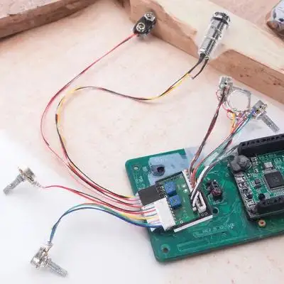

1 Set 3-Band Active Eq Preamp Circuit Wiring Harness For Bass Potentiometers Treble Bass Midrange Volume Controls
