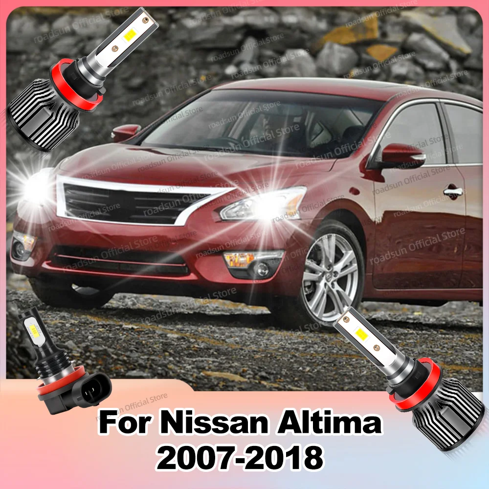 

2/6Pcs Led Headlight Canbus 180W Car Lamp 6000K Fog Light For Nissan Altima 2007-2018 2008 2009 2010 2011 2012 2013 2014 2015