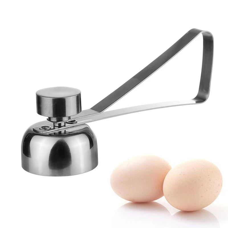 New Metal Eggshell Cutter Egg Opener Shell Opener 304 Stainless Steel Boiled Raw Egg Creative Kitchen Tool Egg Shell Opener