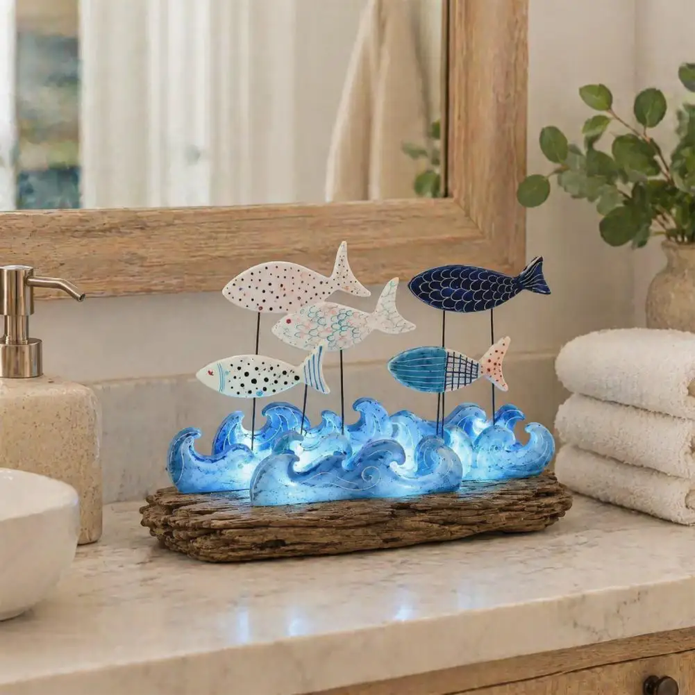 lighted-coastal-fish-tabletop-decor-nautical-ocean-fish-sculpture-with-warm-led-night-light-wood-beach-house-centerpiece