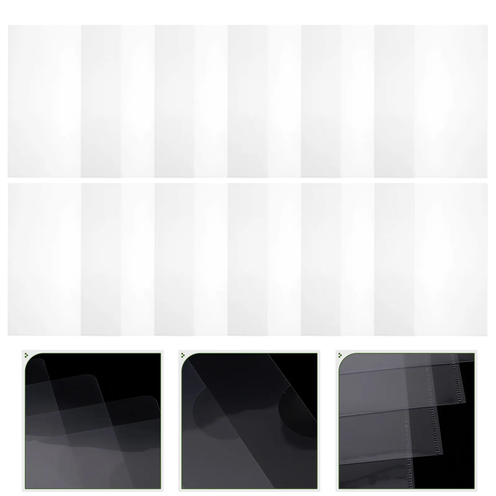 

24 шт. прозрачных файловых пакетов из полипропилена, органайзер для документов, чехол для хранения бумаг, защитный пластиковый конверт для офиса и учебы