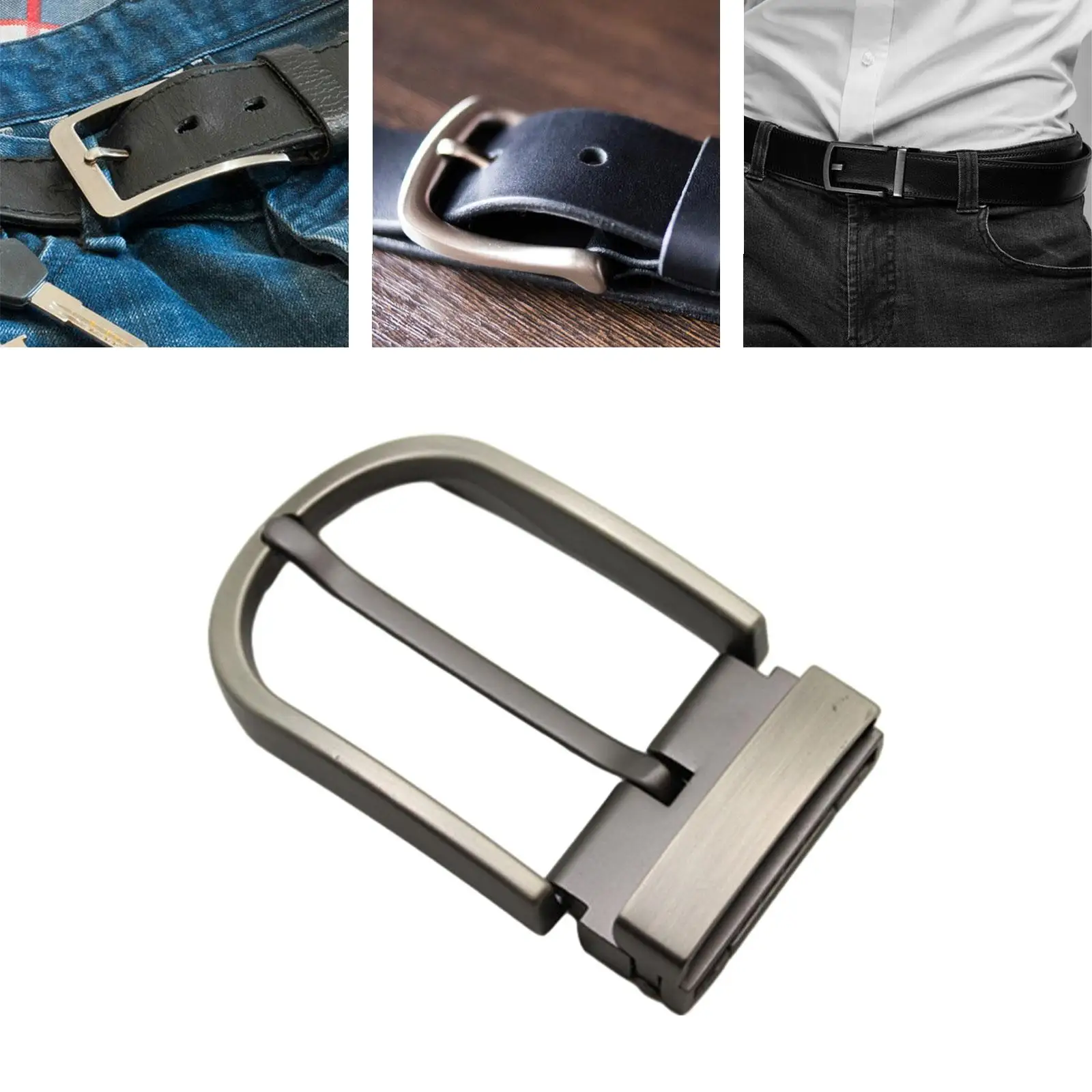 

Classic Alloy Belt Buckle for Men's Leather Belts - Timeless Design