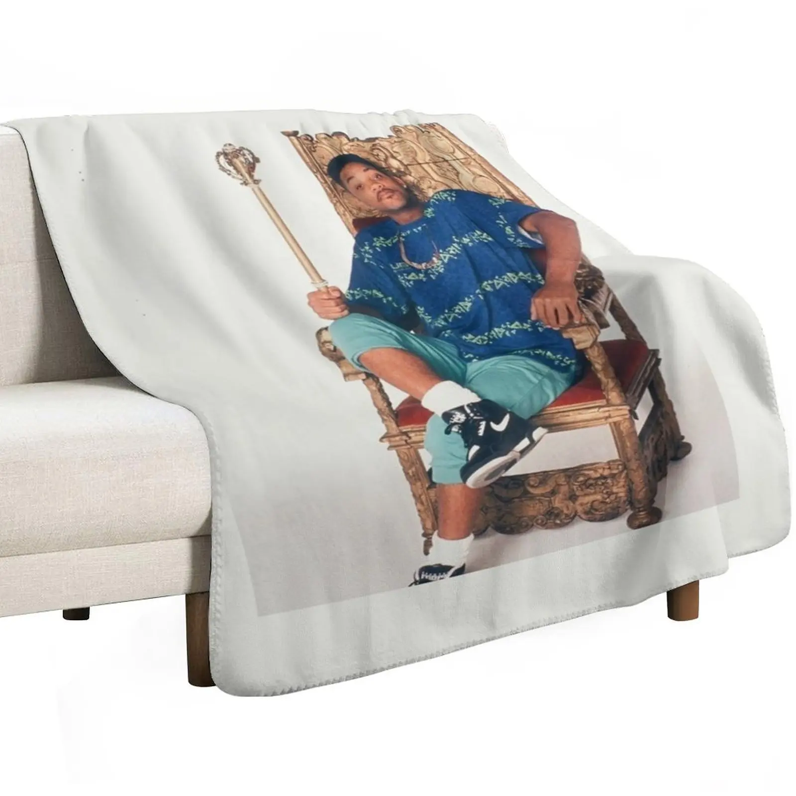 New Will Smith on the throne Throw Blanket Cute cosplay anime Summer Beddings Tourist Luxury Thicken Plush Blankets
