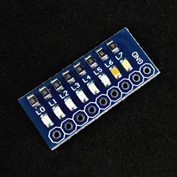 Indicador de lámpara de prueba de puerto de 8 bits, 50 piezas, rojo/verde/azul/Rosa/morado/amarillo, 11 tipos de colores para STM32 STC 51 AVR PIC Arduino