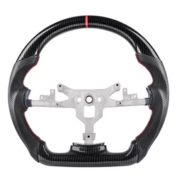 For Chevrolet Corvette C6 z06 zr1 2006 2007 2008 2009 2010 2011 Hydro Print Carbon Fiber Leather Perforated Steering Wheel