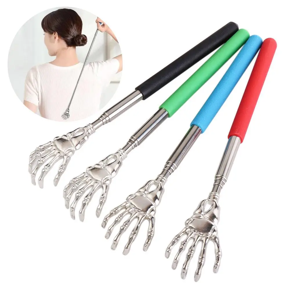 Scraper Massager Tool Old Man Happy Scratching Telescopic Backscratcher Back Scraper Massage Claw Extendable Back Scratcher