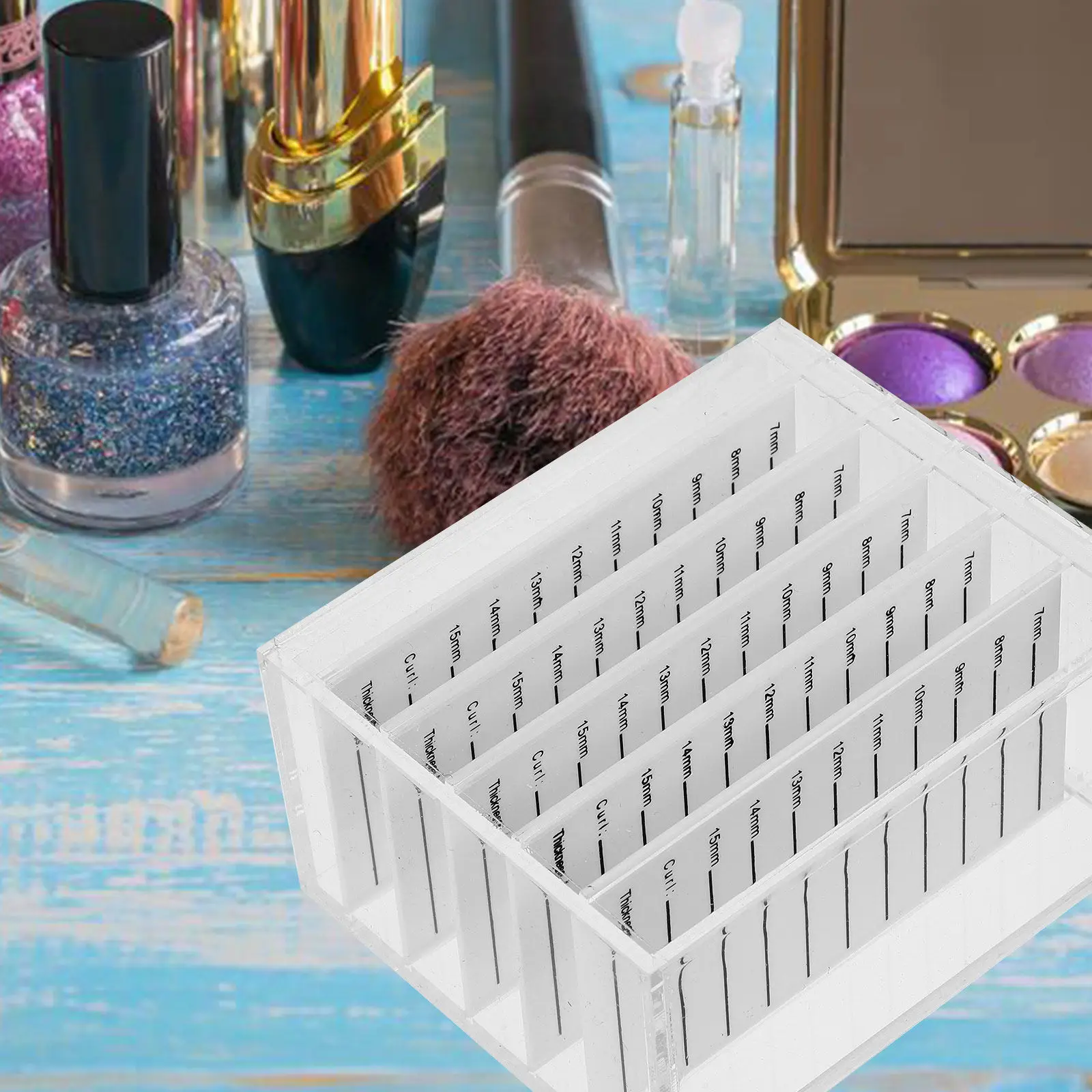 クリアラッシュパッケージボックス取り外し可能なラッシュ収納ケースつけまつげオーガナイザー人工まつげホルダー個人用プロ用