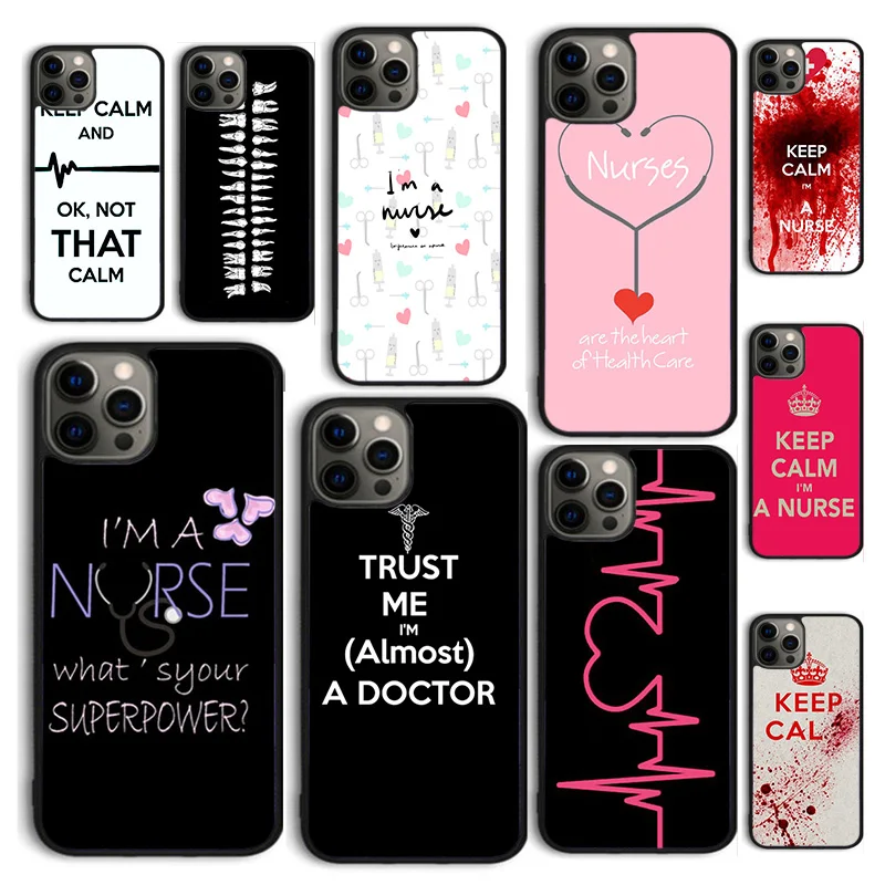 

Autumu Cute Doctor Nurse Medical Medicine Health Phone Case Cover for iPhone 17 Air 16 16e 15 12 11 13 14 Pro Max Plus
