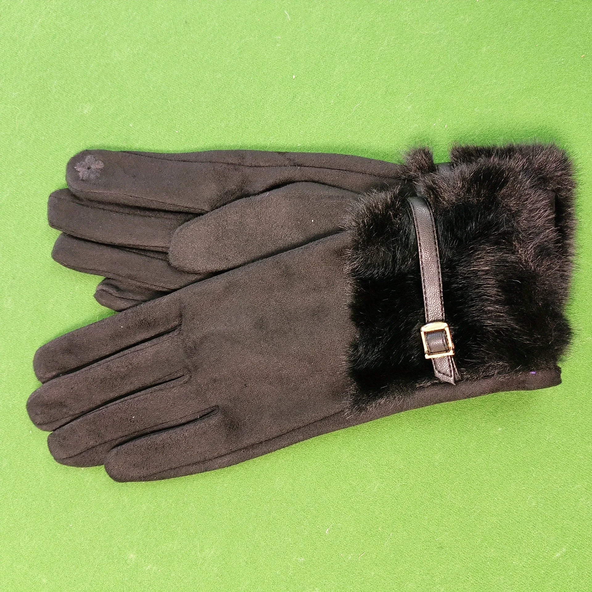 Big Mouthed Leder-Clip-Touchscreen-Handschuhe für die Winterisolierung und Wärme. Handschuhe für Outdoor-Bekleidung zum Warmhalten