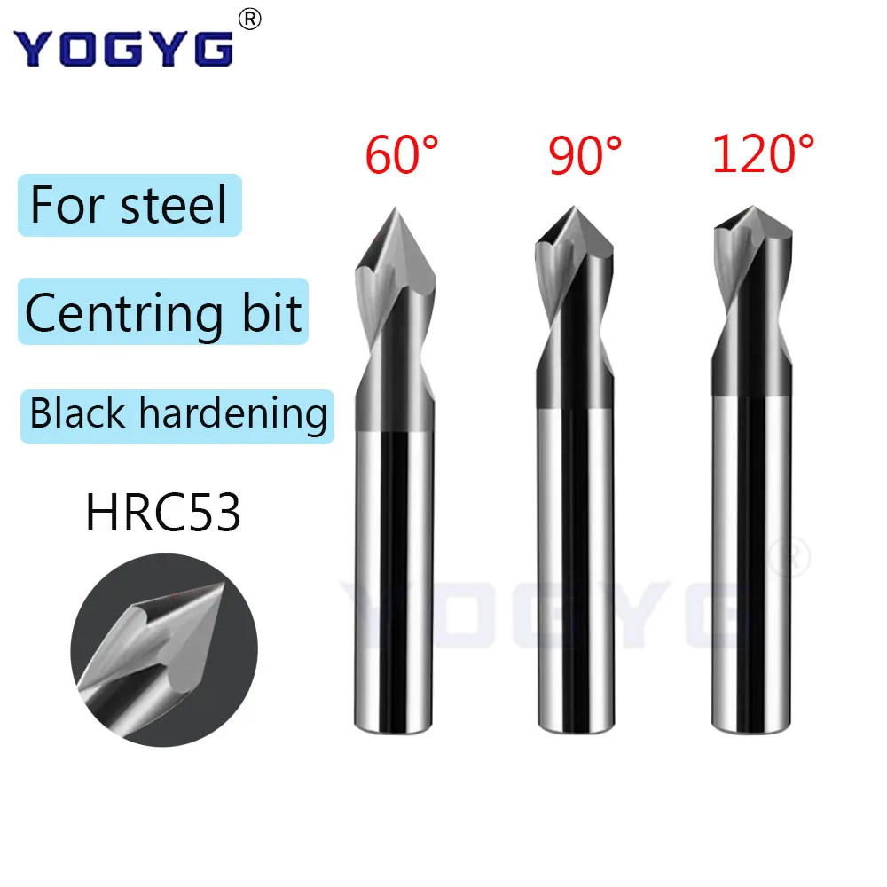 

HRC53 Carbide Spot Drill Bit60 90 120Degree Chamfering Drilling Guide Tool Tungsten Steel Location Centering Spot drilling Drill