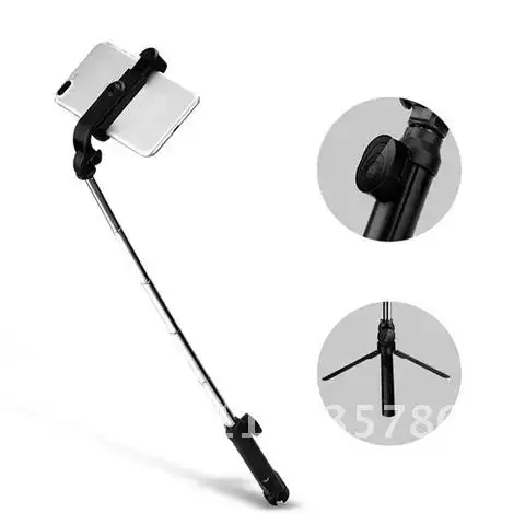 Bluetooth-compatible Wireless Selfie Stick Tripod Remote Handphone Live Photo Holder Camera Monopod Self-Timer