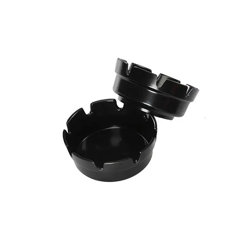 1/3Pcs 8 Slot Portable Round Plastic Ashtray Cigarette Holder Indoor Outdoor Accessory Gift For Men
