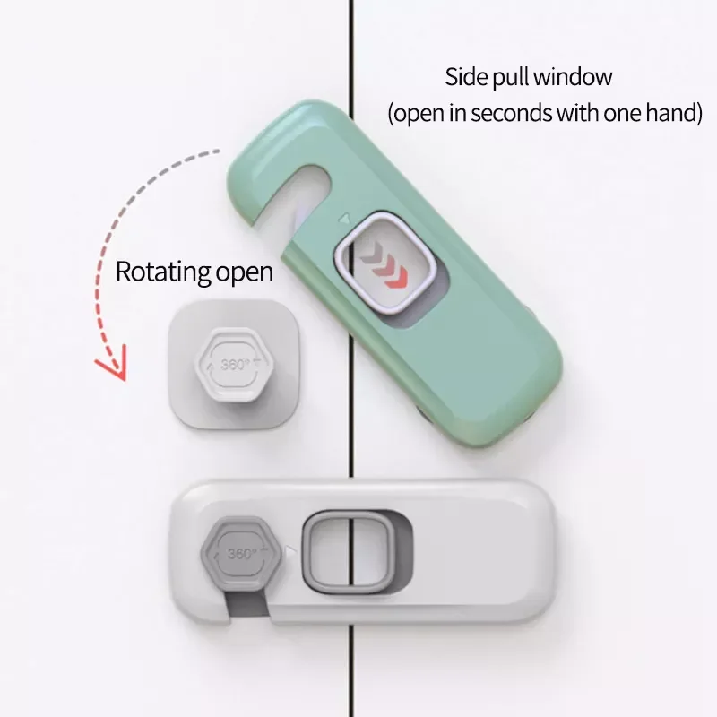 Baby Safety Locks Cabinet Drawer Door Lock Protector Plastic Safe Latches Child Anti-Pinch Hand Security Protection Locks Buckle