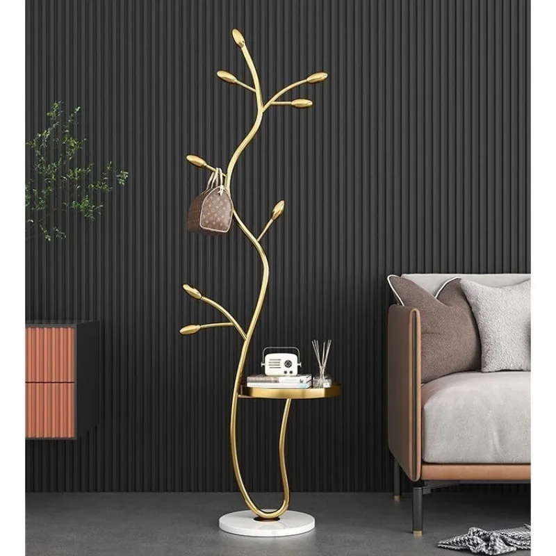 

Cream hanger household floor coat rack using bedroom vertical artifact hanger Italian light luxury indoor storage