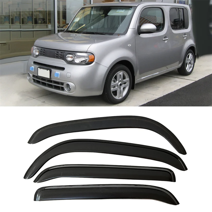

Автомобильный оконный козырек для Nissan Cube Z12 2009-2015, модификация, аксессуары, вентиляция, дышащий дефлектор потока дождя
