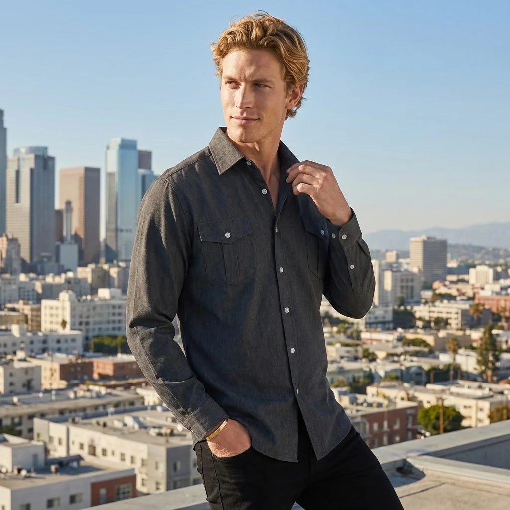 Thumbnail 4 - #31 Best Mens Denim Button Shirts to Buy In 2026