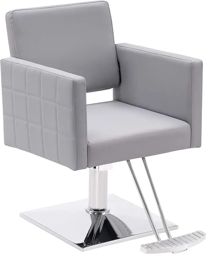 

Salon Chair for Hair Stylist,Hydraulic Barber Styling Chair, Beauty Spa Equipment 8821 (Grey)