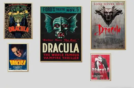 

Horror Modern Decoration Movie Dracula Heat Print Art Canvas Poster For Living Room Decor Home Wall Picture