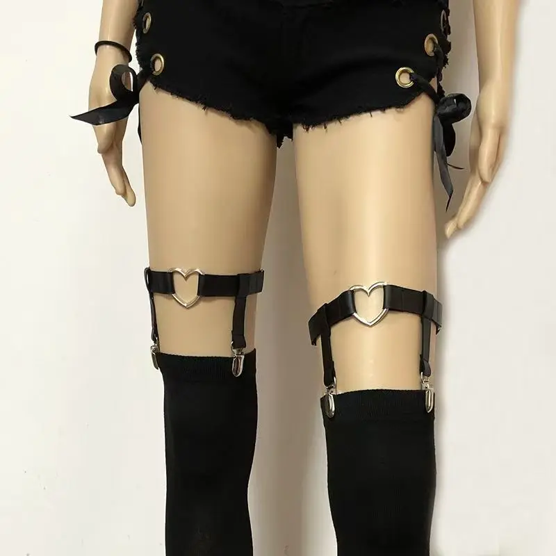 Thigh Sock Ring Metal Buckle Suspender Stockings Leg Clamp Ring Women's Sexy Belt Accessory Adjustable Anti-slip Leg Decoration