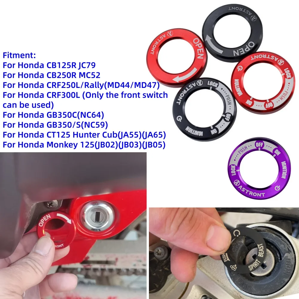 

Motorcycle Counter Part Switch Door Button Cover For Honda CB125R-JC79 250R-MC52 CRF250LRally 300L GB350C 350S CT125 Monkey125