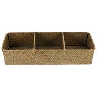 Woven Storage Box Basket with Lid Wicker Boxes Rattan Shelf Seagrass Baskets Drawer Home Organizer Desktop Tableware