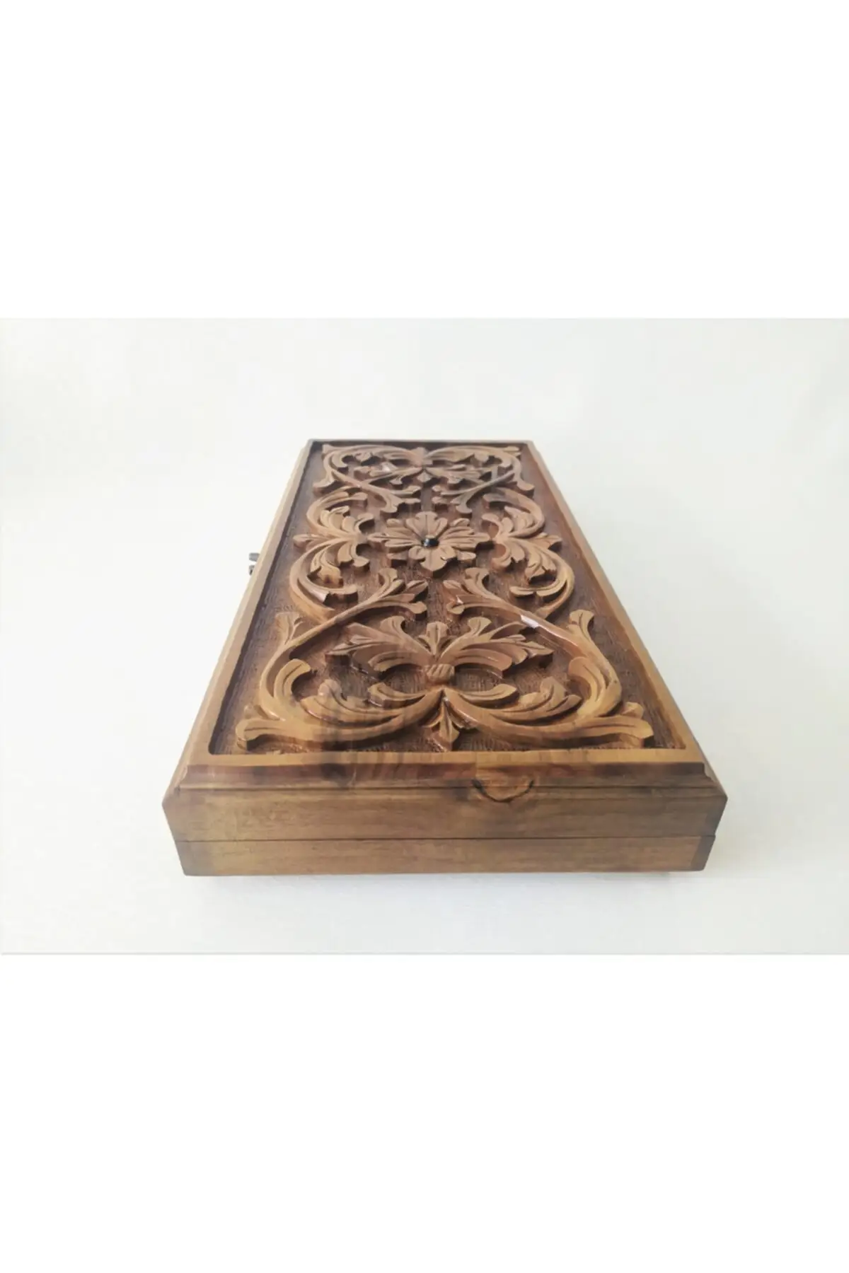 Hand-Carved Wooden Backgammon