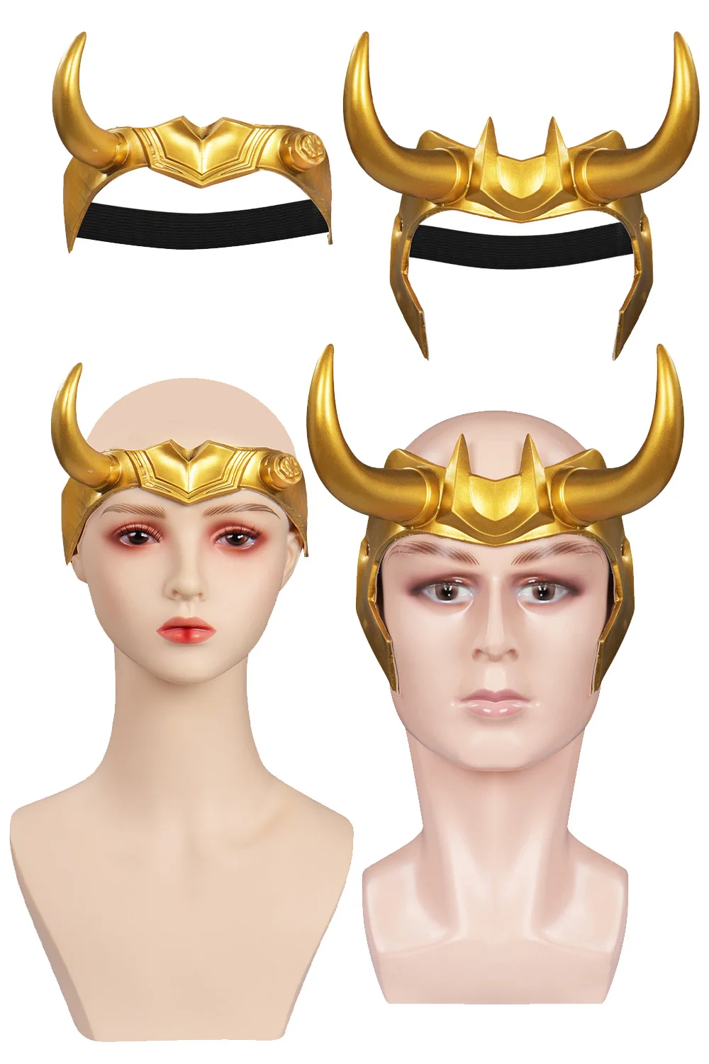 Máscara de Loki para hombres y mujeres, accesorios de disfraz de Loki, casco de látex, película, súper villano, accesorios de fiesta de disfraces de Halloween