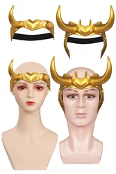 Loki Cosplay Costume Accessories para Homens e Mulheres, Máscara Loki, Capacete de Látex, Filme, Super Vilão, Halloween Masquerade Party Props