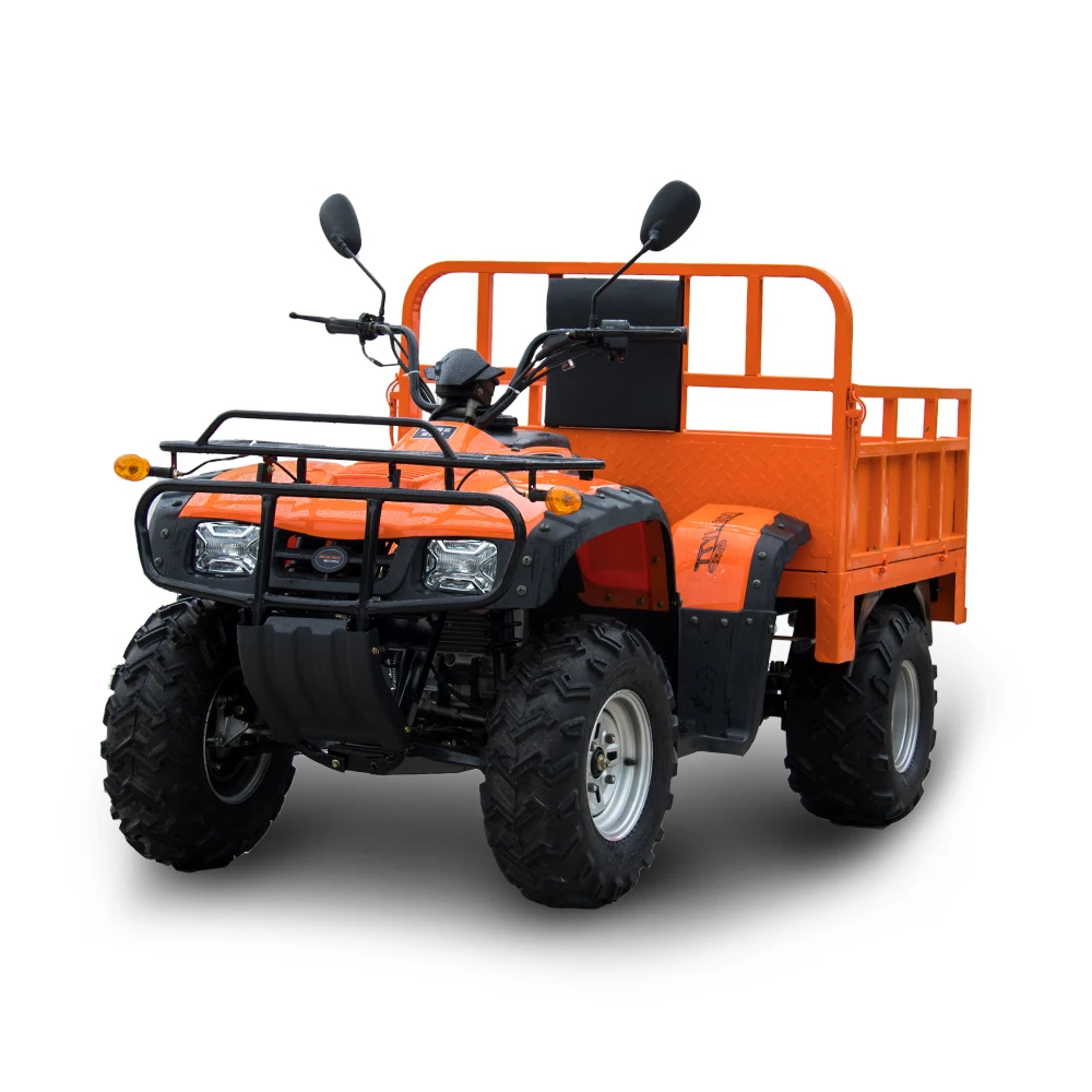 2026 Hot Selling Shaft-Driven Agricultural 4x4 Electric Four-Wheel ATV All-Terrain Vehicle with Trailer and Tilt-Off Device
