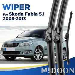 MIDOON Wiper Front & Rear Wiper Blades Set For Skoda Fabia 5J Estate Combi 2006 - 2013 Windshield Windscreen Window 21