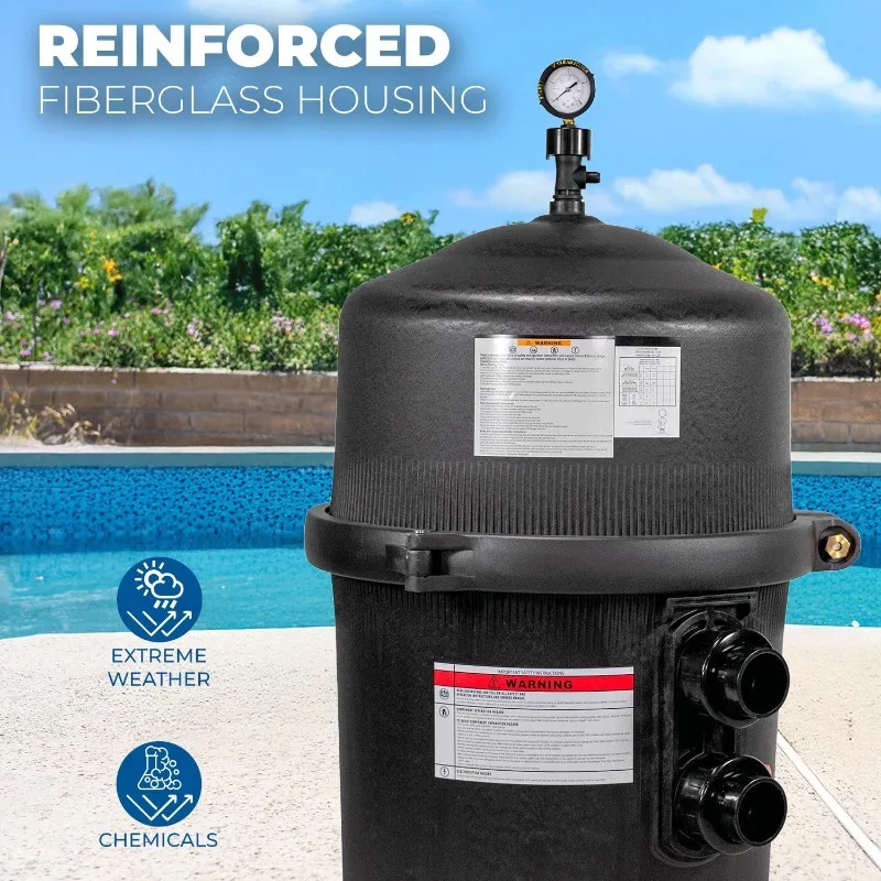 425 SQ/FT Pool Cartridge Filter In-Ground Above Ground Swimming Pool and Spa Filter System (4-Pieces Filter Set) 2 image 3