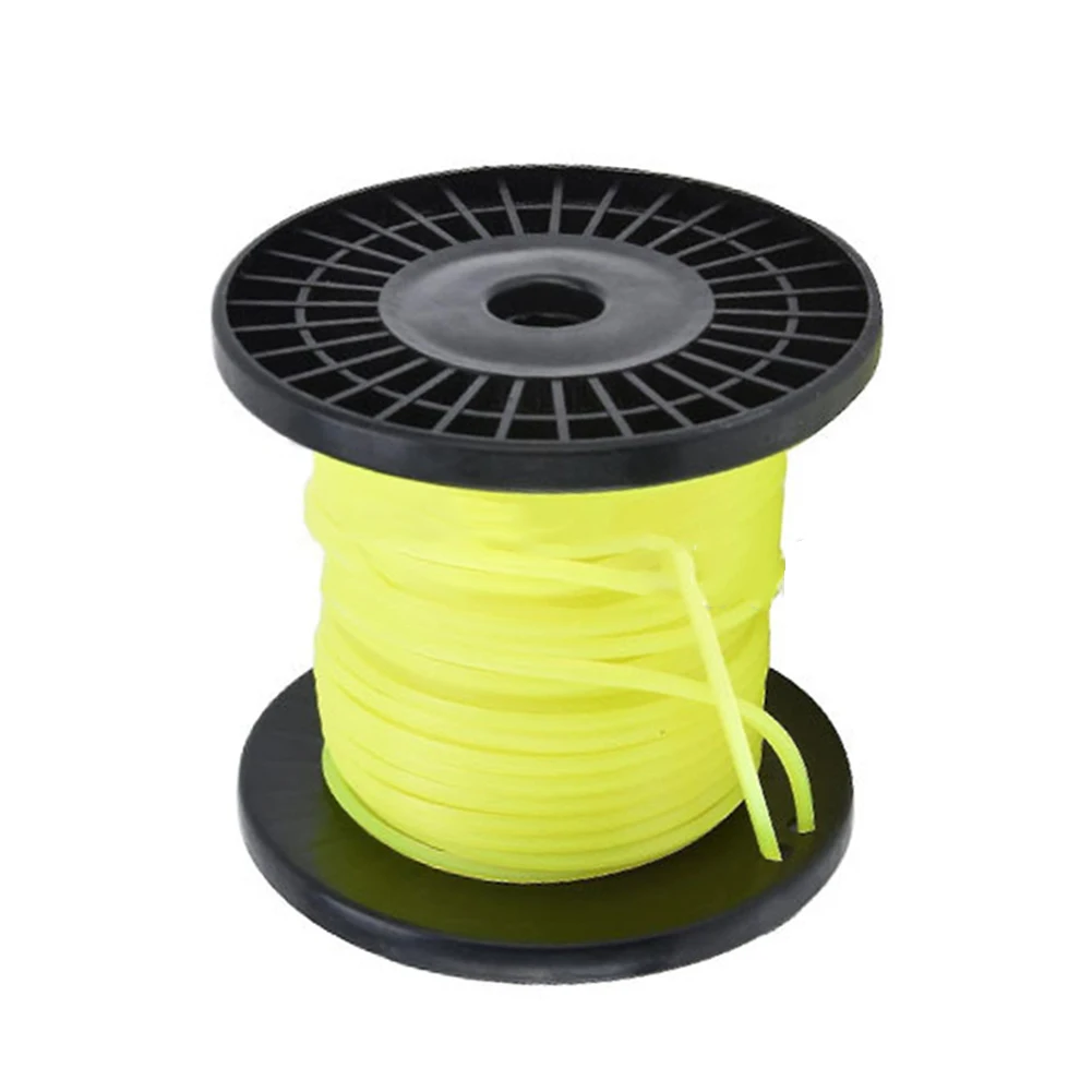 /Yellow /Square /Nylon Trimmer Line Wire 3mm X 100m For Grass Brushcutters String Trimmer Parts Accessories