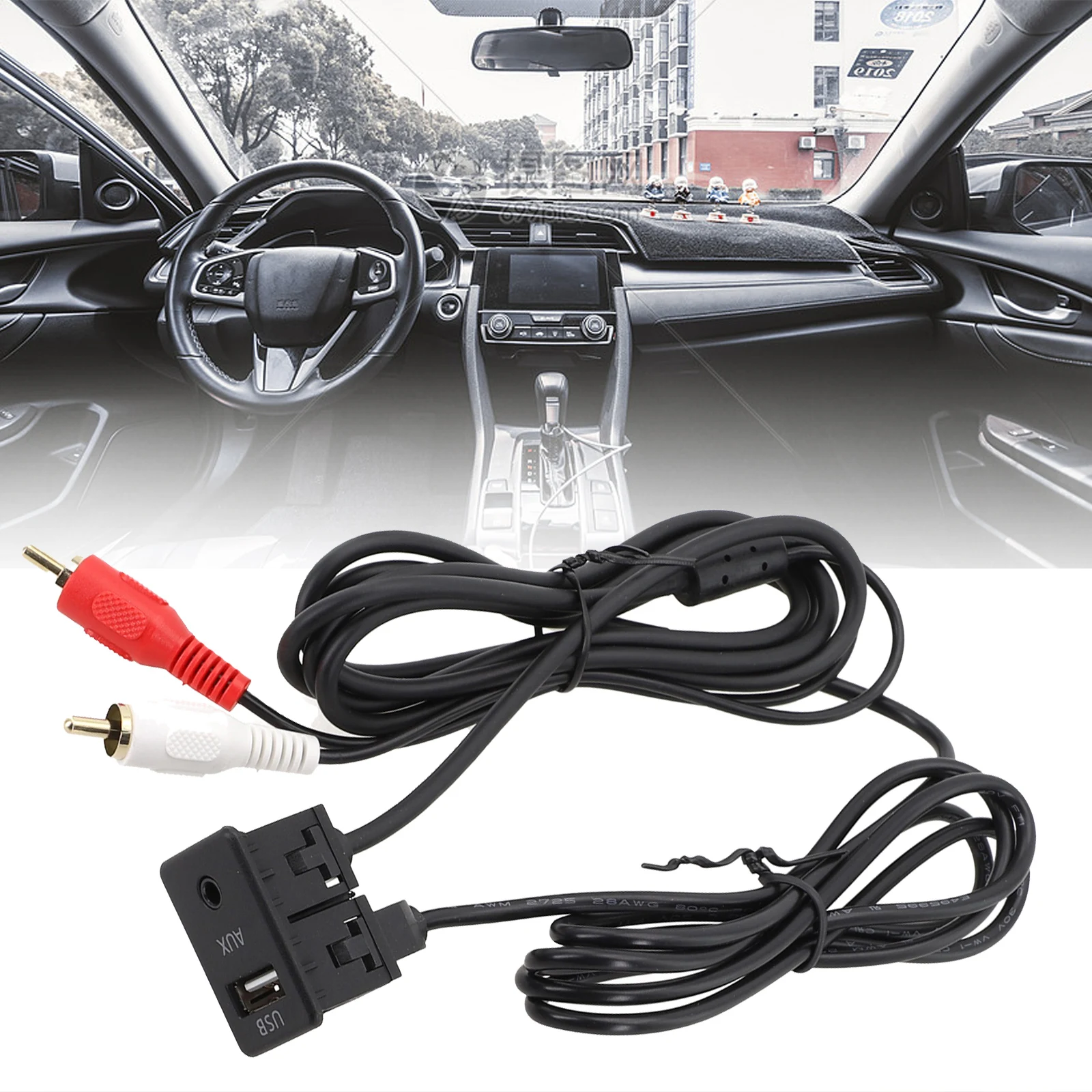 Features Fitments USB Mm AUX Light Brightness Monitor Brightness Quick Installation USB Mm AUX Pin Pin USB Mm AUX