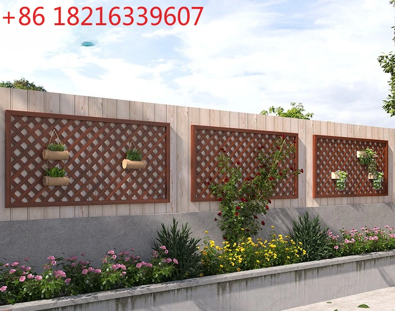 

Антисептический деревянный забор Открытый двор Садовый забор Настенная решетка Перегородка отеля