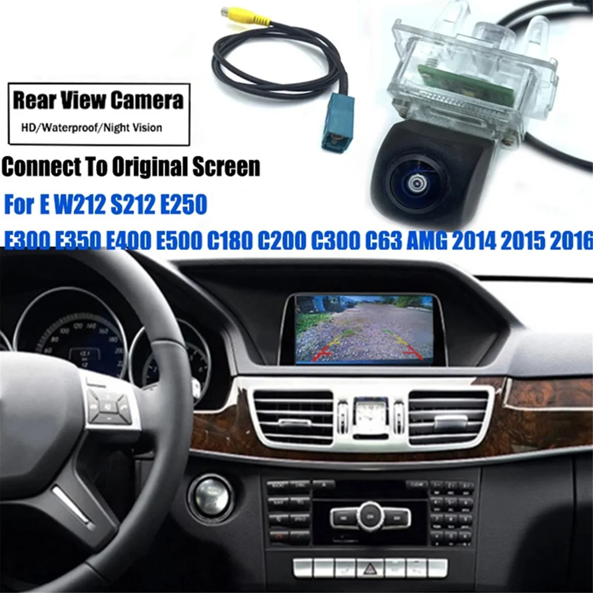 Parking Reversing Camera Screen Input Rear Camera for Mercedes Benz E W212 S212 E250 E300 E350 E400 E500 E200 E220