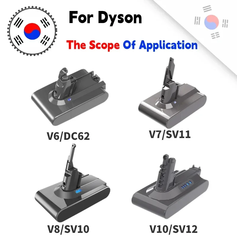 

For Dyson V7 Battery 21.6V 6800mAh/12800mAh lithium FLUFFY V7 Animal V7 Pro 225403 229687 Tools Rechargeable Battery