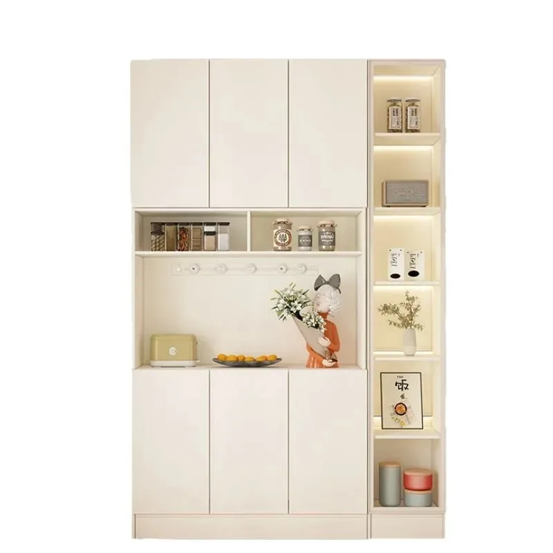 خزانة جانبية لتناول الطعام مصنوعة من الخشب الصلب على الطراز الشمالي ودرج متعدد الطبقات صديق للبيئة