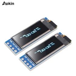 Módulo de exibição LCD azul branco para Arduino, SPI Interface, SSD136 Board, 0,91 polegadas, 6Pin, IIC, I2C, OLED, 0,91 