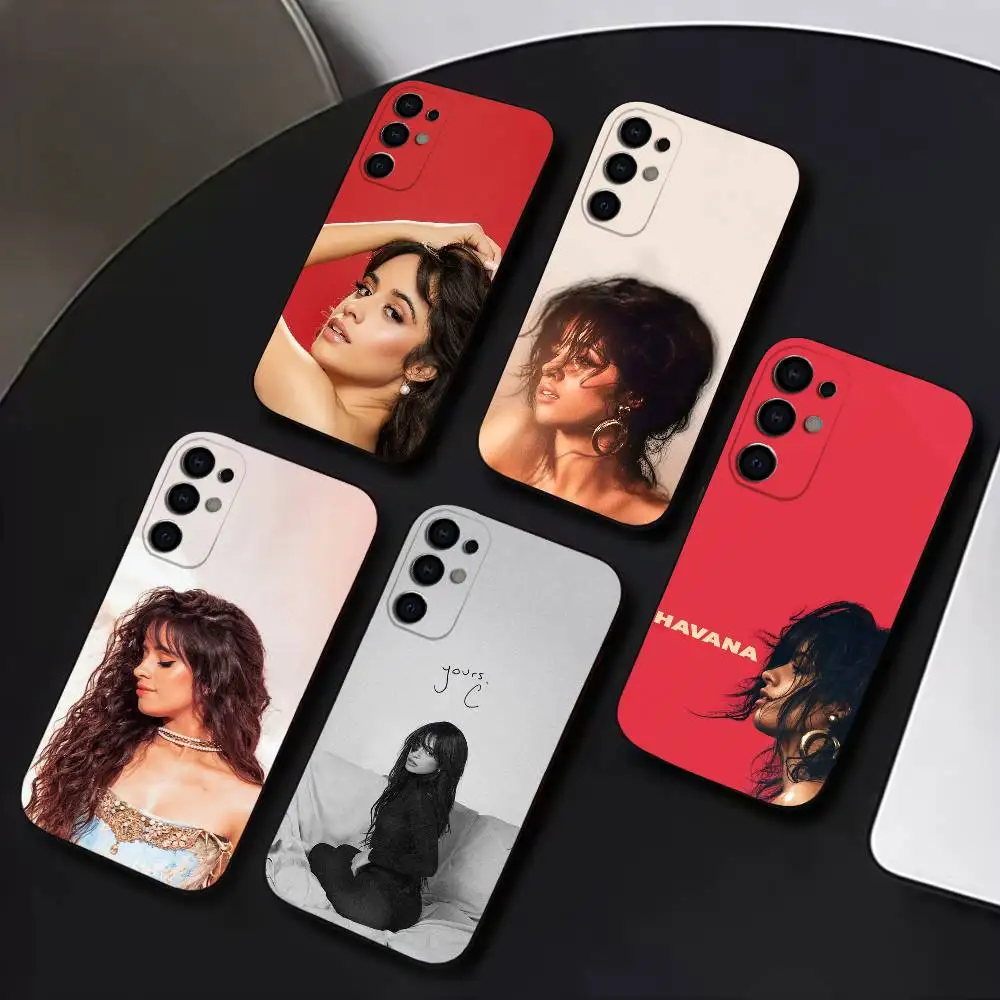 

C-Camila Cabello Romance Phone Case For Samsung S25,S24,S21,S22,S23,S30,Ultra,S20,Plus,Fe,Lite,Soft Black Cover