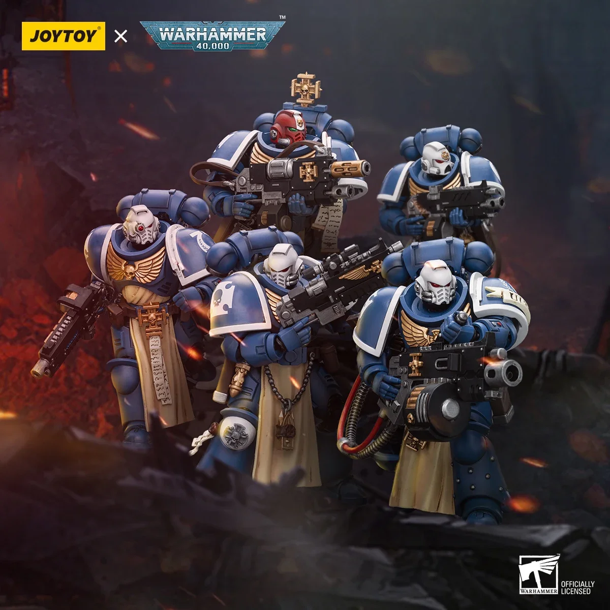 

JOYTOY Warhammer 40k 1/18 Action Figures Anime 12.1cm Ultramarines Sternguard Veteran Collection Model Toys Gift