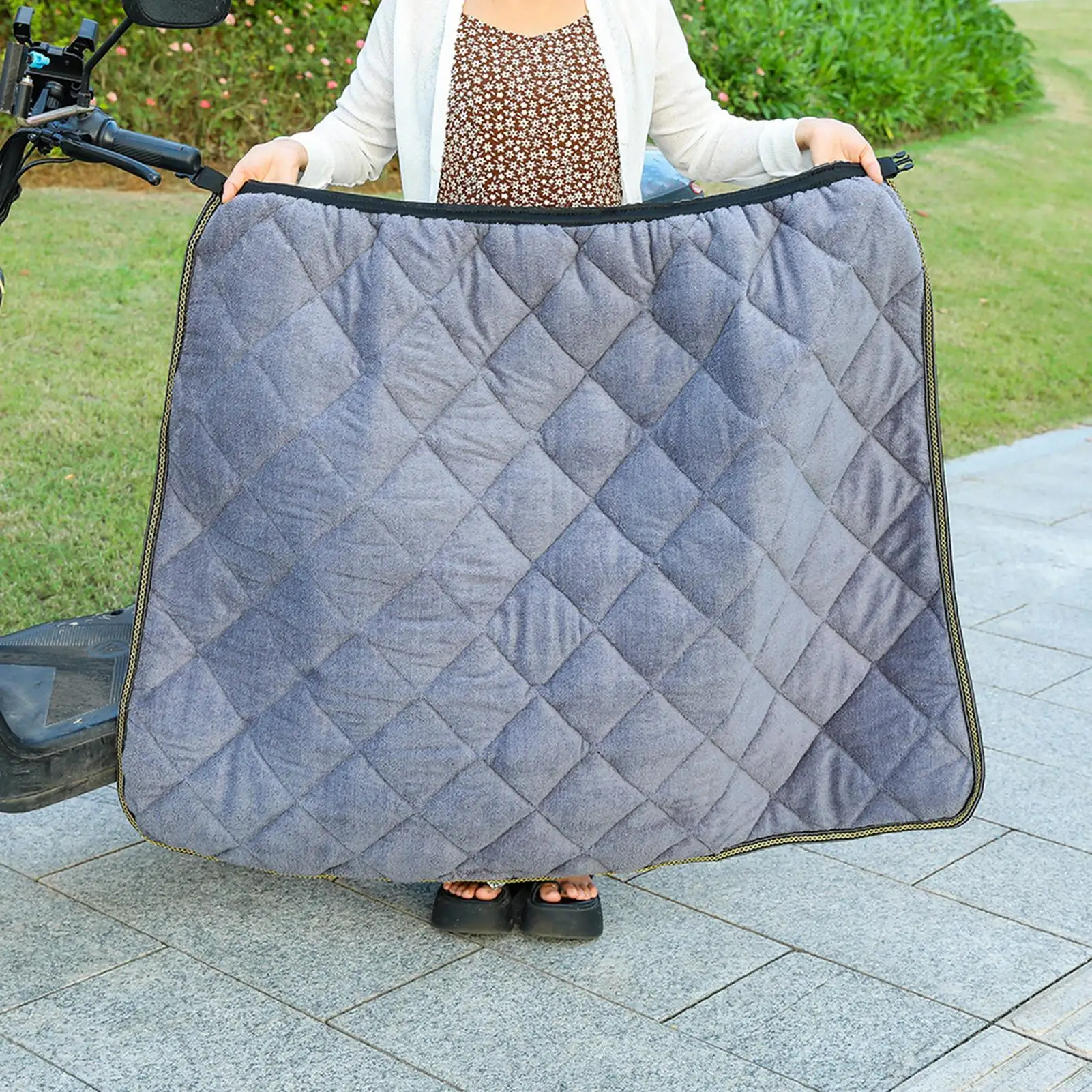 سكوتر يندبروف غطاء الساق مقاوم للماء يندبروف دراجة نارية اللفة بطانية سكوتر جوارب السيقان المئزر للسفر مدينة التنقل ركوب الدراجات #2