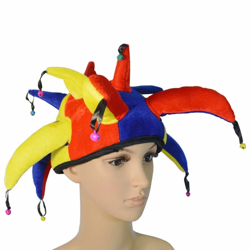 Funny Clown Show Dress Up Hat Nose Latex Clown Mask Party Halloween Costume Party Props
