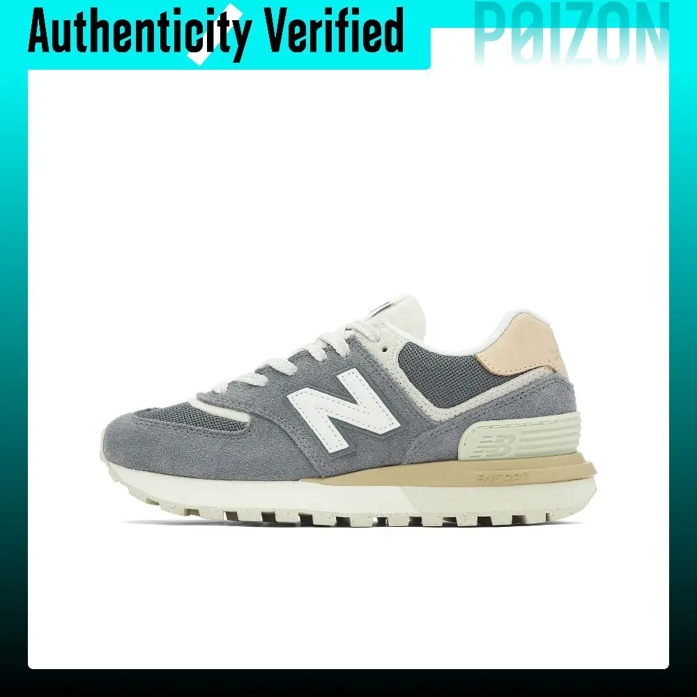New Balance 574 Legacy Mesh, Leather Low top Casual Running Shoes Unisex White U574LGDB