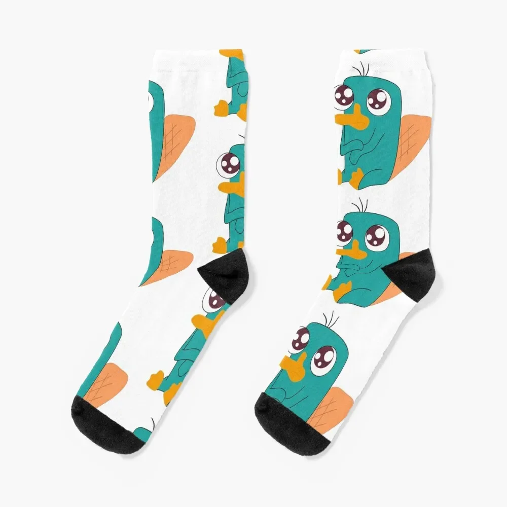 

Baby Perry The Platypus Socks snow anti-slip Antiskid soccer christmas stocking Male Socks Women's