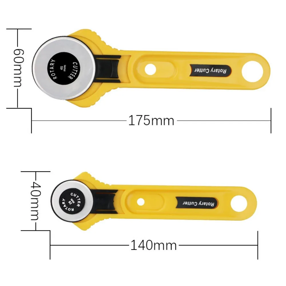 28/45mm Circular Rotary Cutter Knife Safety Blade Patchwork Piecing Sewing Quilting Fabric Cutting Leathercraft Tool