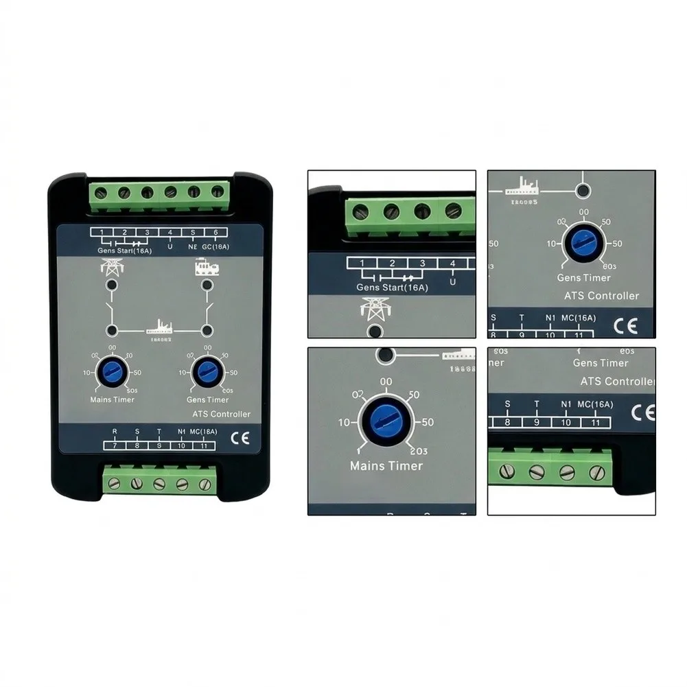 HAT310 Control Panel for Generator Installations with For ATS Functionality and Diagram-Guided Terminal Identification